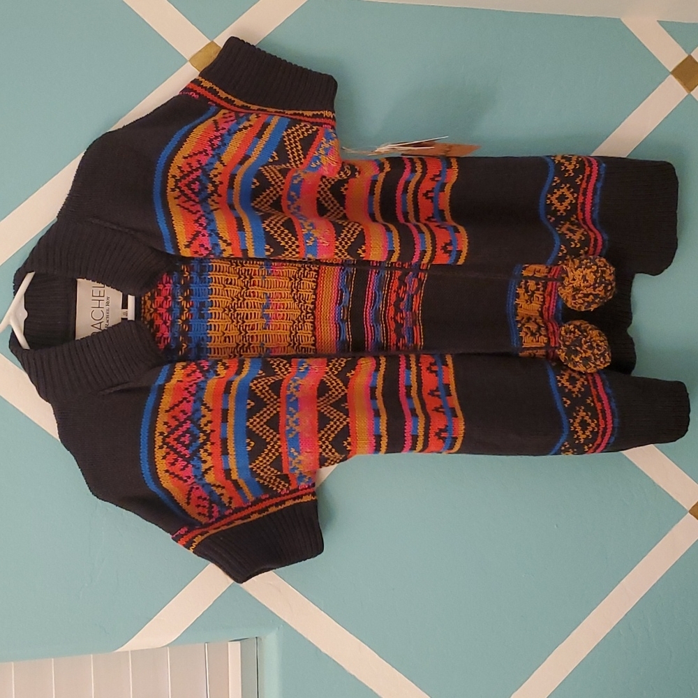 Rachel Roy colorful patterned sweater